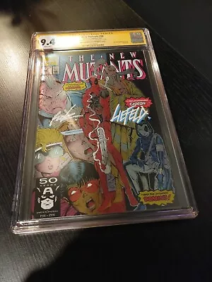 Buy NEW MUTANTS #98 CGC SS 9.4 Liefeld Signed & Chisel  Mexican Foil LTD 1000 • 173.93£