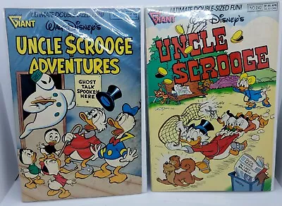 Buy LOT Of 2 Vintage Uncle Scrooge Adventures #21 & #242 Disney Comic Book! 🔥 • 24.12£