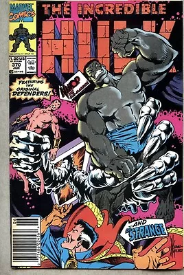 Buy Incredible Hulk #370-1990 Fn- Defenders Dale Keown Newsstand Variant • 5.53£