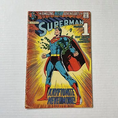 Buy Superman #233 (1971) Classic Neal Adams Cover! DC Comics • 56.25£