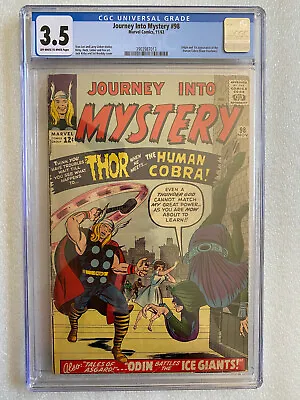 Buy Journey Into Mystery #98 CGC 3.5 1963 - 1st Appearance Of The Human Cobra  • 146.97£
