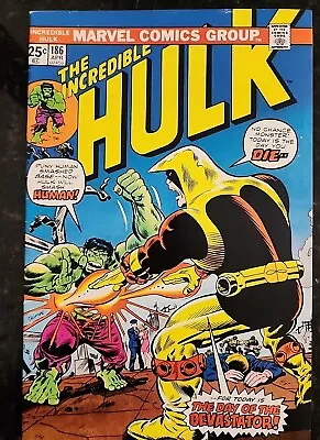 Buy The Incredible Hulk #186 Apr 1975 The Day Of The Devastator Marvel Comics • 8£