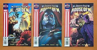 Buy Fantastic Four House Of M #1, 2 & 3 Complete Series (Marvel 2005) 3 X VF+ & NM • 9.95£