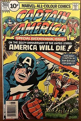 Buy Captain America #200 - Special Bicentennial Issue! Jack Kirby Art! (Marvel 1976) • 11.99£