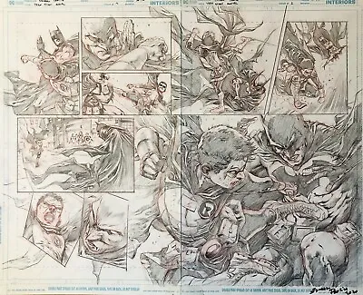 Buy Teen Titans Annual #2 Page 30 And 31 DPS Robin And Batman Fight Scene • 774.80£