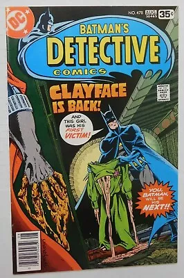 Buy Batman's DETECTIVE COMICS #478 -Rogers Cover & Art - DC 1978 FN/VF Vintage Comic • 11.06£