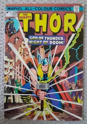 Buy Thor #229, Marvel Comics, 1974, Advert For Hulk #181, Wolverine • 20£