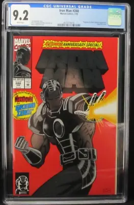 Buy Iron Man 288 CGC 9.2 Silver Foil Cover-Anniversary Special Marvel Comics 1993 • 59.96£