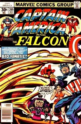 Buy CAPTAIN AMERICA #209 VG/F, Jack Kirby, Marvel Comics 1977 Stock Image • 6.32£
