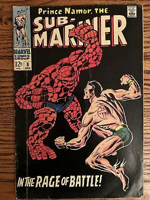Buy Prince Namor, The Sub-mariner #8_december 1968 Classic Thing Cover! Vg+ • 30£