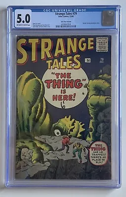 Buy Strange Tales #79 CGC 5.0 UK Edition • 111.36£