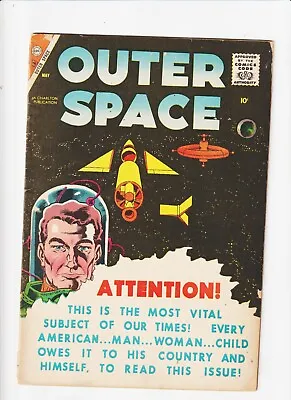 Buy Outer Space Comics 17 Charlton Silver Age Sci-fi Awesome Cover / New Frontier • 32.17£