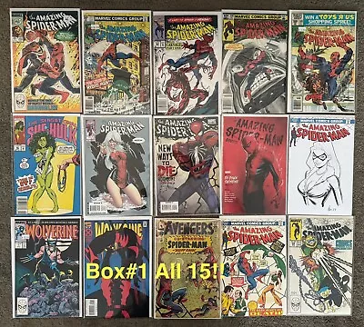 Buy Marvel Lot!! 15 Prime Books! 1 Of 2 Boxes! $1500 Value 50/50 Chance For ASM 194 • 600.34£