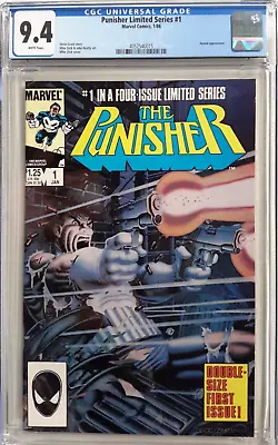 Buy 💀punisher Limited Series #1 Cgc 9.4*1986, Marvel*mike Zeck*jigsaw*white❄pages* • 118.58£