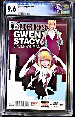 Buy 🕸️ Edge Of Spider-verse 2 (2014) Cgc 9.6 1st Spider-woman Gwen Stacy 1st Print  • 533£