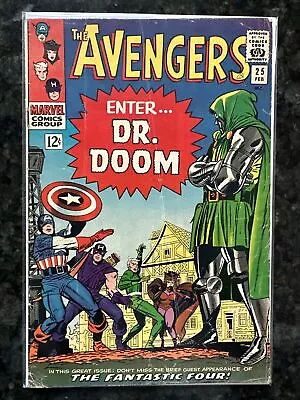 Buy Avengers #25 1966 Key Marvel Comic Book 1st Avengers Vs. Doom Battle • 71.15£