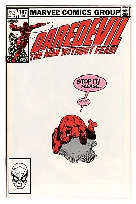 Buy Daredevil Vol 1 No 187 Oct 1982 (VFN/NM) (9.0) Marvel, Bronze Age • 19.99£