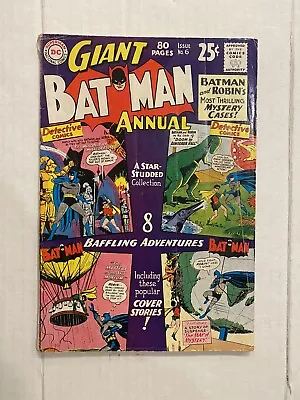 Buy BATMAN 80 Pg ANNUAL #6 (1963)  Classic MYSTERY STORIES • 37.27£