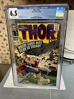 Buy Thor #132 CGC 6.5 ; 1st Appearance Of Ego The Living Planet, 1966... • 114.78£