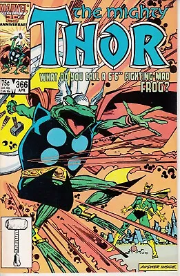 Buy Marvel Thor, #366, 1986, 1st Cover App Throg, Walter Simonson • 9.99£