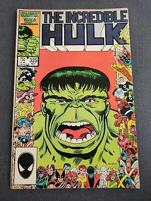 Buy Marvel Comics - The Incredible Hulk # 325 - 1986 Marvel 25th Anniversary • 10£