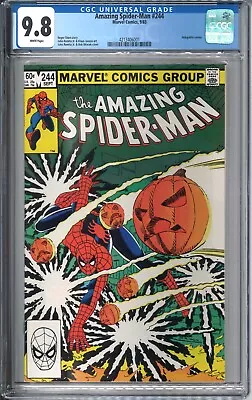 Buy Amazing Spider-Man #244 CGC 9.8 NM/MT WP 1983 Marvel Comics Hobgoblin • 139.92£