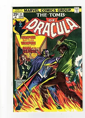 Buy Tomb Of Dracula #21  Vf  Marvel Comics 1974 Bronze Age Blade Appearance • 13.59£