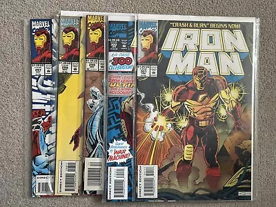 Buy 5 Iron Man Comics, #297, 298, 299, 300, 301. Including 64-page #300 Special • 12.50£