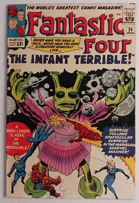 Buy Fantastic Four #24 ~ MARVEL 1963 ~ 1st Appearance Of  The Infant Terrible!  • 64.33£