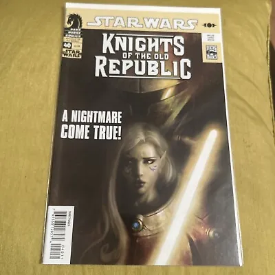 Buy Dark Horse Comics Star Wars Knights Of The Old Republic #40 1st Evil Darth Malak • 15£