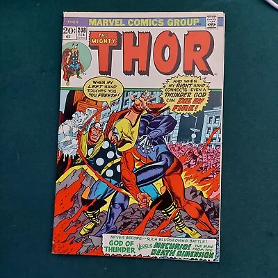 Buy Thor #208 1st Appearance Of Mercurio The 4-D Man 1962 Series Marvel Silver Age • 19.99£