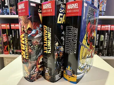 Buy Infinity War Omnibus+infinity Gauntlet+infinity Crusade Omnibus Marvel Thanos Hc • 335£