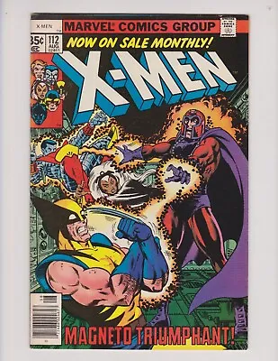 Buy Uncanny X-men #112 Marvel 1978 Wolverine Vs Magneto Claremont Byrne Perez Cover • 39.71£