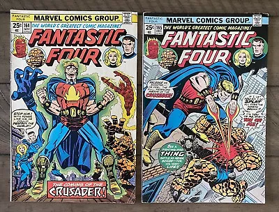 Buy Fantastic Four #164 & 165 (1st App Of Frankie Raye (Nova) & The Crusader) 1975 • 17.58£