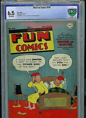 Buy More Fun Comics #114 CBCS 6.5 FN+ 1943 Golden Age DC Comic Amricons B28 • 787.36£