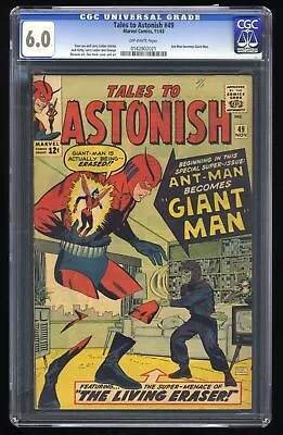 Buy Tales To Astonish #49 CGC FN 6.0 Off White Ant-Man Becomes Giant Man!!! • 173.14£
