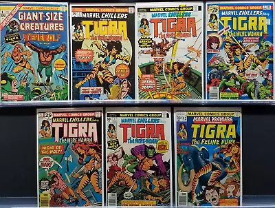Buy Giant Size Creatures #1 Chillers 3 4 5 6 7 Marvel 1974 1st App Tigra Greer Grant • 71.92£