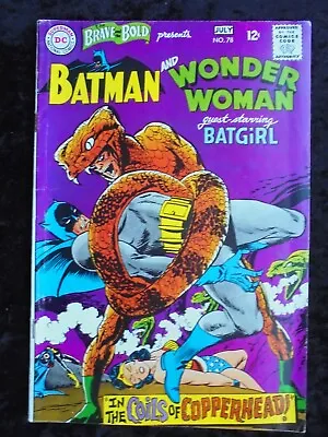 Buy Brave & The Bold #78 Batman, Wonder Woma,n Batgirl 1968 Dc Comics Silver Age  • 39.43£