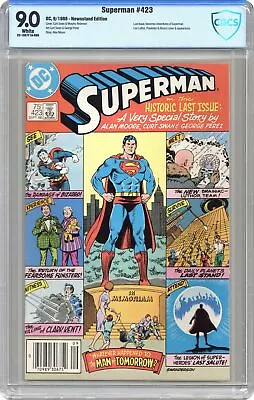 Buy Superman #423 CBCS 9.0 Newsstand 1986 22-1657F1A-089 • 71.16£