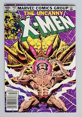 Buy Uncanny X-Men 162 NEWSSTAND Wolverine Bronze Age Marvel 1982 Claremont FN/FN+ • 8.03£