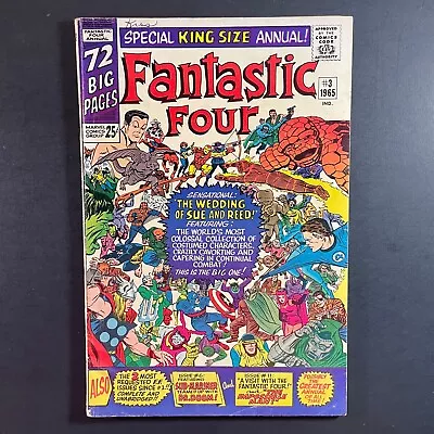 Buy Fantastic Four Annual 3 KEY Silver Age Marvel 1965 Doctor Doom Stan Lee Kirby • 56£