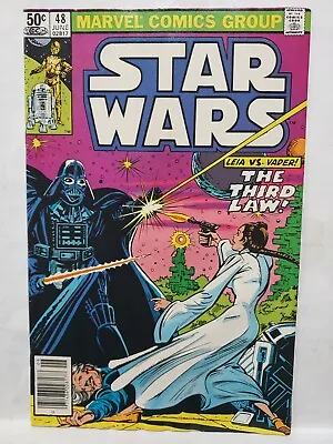 Buy Star Wars #48 Vg...newsstand (1981)- Darth Vader Vs Princess Leia- Marvel Comics • 7.12£