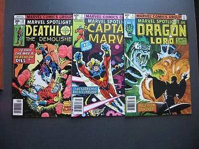 Buy MARVEL SPOTLIGHT Lot Of 3 Comics 1 5 33 Dragon Lord Deathlok Very Nice Mid-Grade • 24.13£