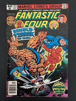 Buy Fantastic Four #211 *solid!* (marvel, 1979)  1st Terrax!  Byrne!  Lots Of Pics! • 15.77£