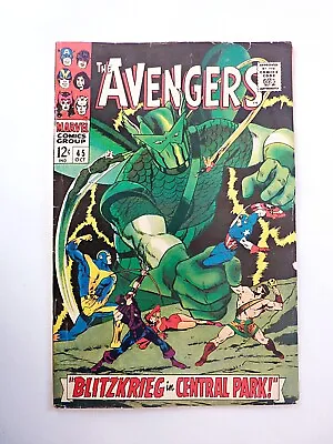 Buy The Avengers 45 Silver Age Marvel Comic 1967 Unstamped Cents Copy FN/FN+ • 45£