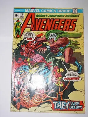 Buy Marvel The Avengers - 115 Sept 1973 UK Price Variant Good • 6.99£