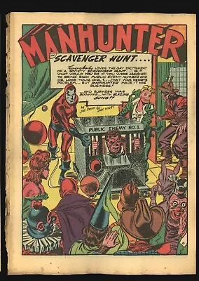 Buy Adventure 74 - 2nd Simon & Kirby Manhunter Story   -  10 Pages - 1942 • 47.66£
