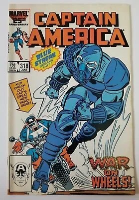Buy Captain America #318 (Marvel Comics, 1986) Blue Streak, GD • 1.97£