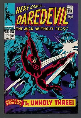 Buy Marvel Comics 39 VFN- 7.5 7 Daredevil Defenders 1968 • 79.99£