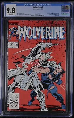 Buy Wolverine #2 CGC 9.8 1989 White Pages • 50.57£